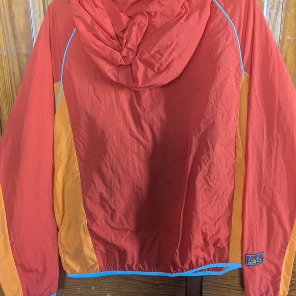retro y2k Red and Orange Windbreaker Jacket - Picture 2 of 8